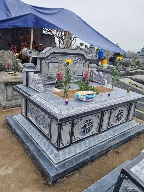 Thi công mộ đá tại Hoa Lư, Ninh Bình
